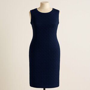 Dressbarn Navy Blue Sleeveless Sweater Dress Size L – Textured Knit Midi